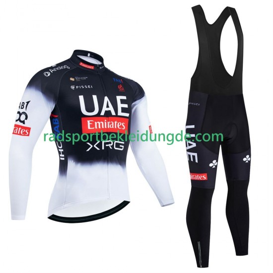 Pro Uae Team Emirates 2025 Herren Radtrikot Langarm + Trägerhose Lange N001