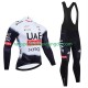 Pro Uae Team Emirates 2025 Herren Radtrikot Langarm + Trägerhose Lange