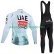Pro Uae Team Emirates Xrg Tdf Editon Race 2025 Herren Radtrikot Langarm + Trägerhose Lange