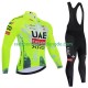 Pro Uae Team Emirates Xrg Tdf Editon Race Fluo 2025 Herren Radtrikot Langarm + Trägerhose Lange