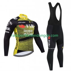 Pro Visma Lease A Bike Tour De France 2025 Herren Radtrikot Langarm + Trägerhose Lange