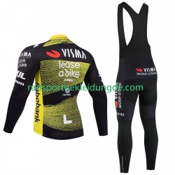Pro Visma Lease A Bike Tour De France 2025 Herren Radtrikot Langarm + Trägerhose Lange