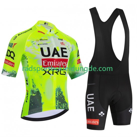 Equipe Pro Uae Team Emirates Xrg Tdf Editon Race Fluo 2025 Herren Fahrradtrikot +Trägershort