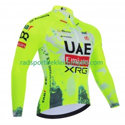 Equipe Pro Uae Team Emirates Xrg Tdf Editon Race Fluo 2025 Herren Radtrikot (Langarm)