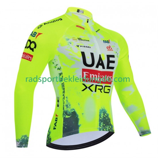Equipe Pro Uae Team Emirates Xrg Tdf Editon Race Fluo 2025 Herren Radtrikot (Langarm)