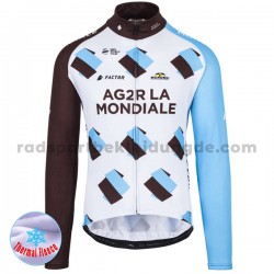 2017 AG2R La Mondiale Radtrikot (Winter Thermal Fleece) M001
