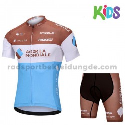 Fahrradtrikot + Radhose 2018 AG2R La Mondiale Kinder M001