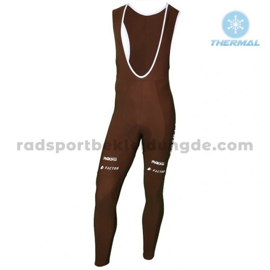 2018 AG2R La Mondiale Trägerhose Lange (Winter Thermal Fleece) M002