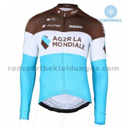 2018 AG2R La Mondiale Radtrikot (Winter Thermal Fleece) M002