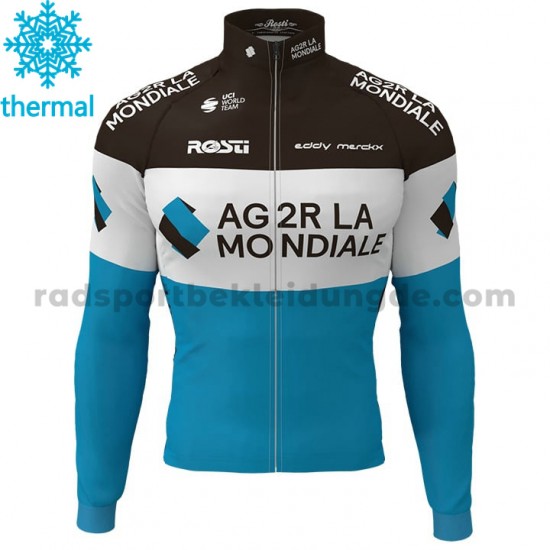 2020 AG2R La Mondiale Radtrikot (Winter Thermal Fleece) M001