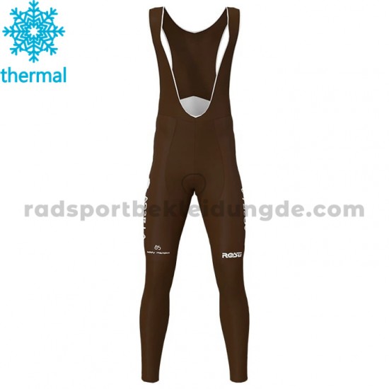 2020 AG2R La Mondiale Trägerhose Lange (Winter Thermal Fleece) M002