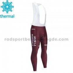 2021 AG2R Citroen Team Trägerhose Lange (Winter Thermal Fleece) M001