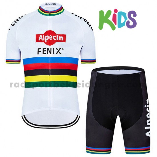 Fahrradtrikot + Radhose 2020 Alpecin–Fenix Kinder M003