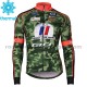 Radtrikot Langarm + Trägerhose Lange 2017 Armee De Terre Winter Thermal Fleece M001