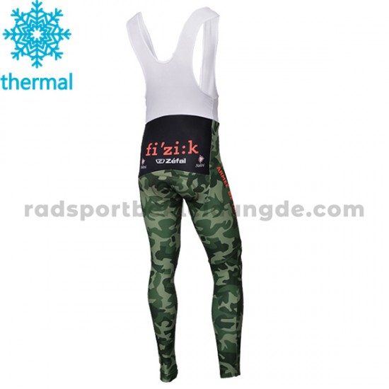 Radtrikot Langarm + Trägerhose Lange 2017 Armee De Terre Winter Thermal Fleece M001