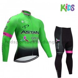 Radtrikot Langarm + Radhose Lange 2017 Astana Pro Team Kinder M002