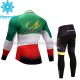 Radtrikot Langarm + Radhose Lange 2017 Astana Pro Team Kinder Winter Thermal Fleece M004