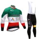 Radtrikot Langarm + Trägerhose Lange 2017 Astana Pro Team M004