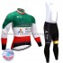 Radtrikot Langarm + Trägerhose Lange 2017 Astana Pro Team Winter Thermal Fleece M004