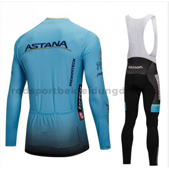 Radtrikot Langarm + Trägerhose Lange 2018 Astana Pro Team M001