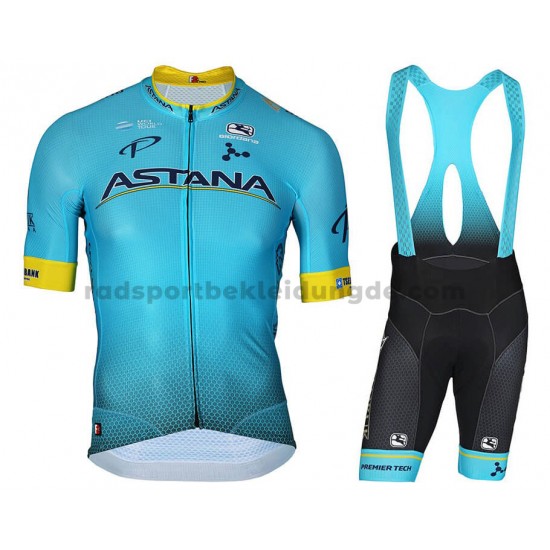 Fahrradtrikot +Trägershort 2018 Astana Pro Team M001