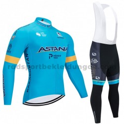 Radtrikot Langarm + Trägerhose Lange 2020 Astana Pro Team M001