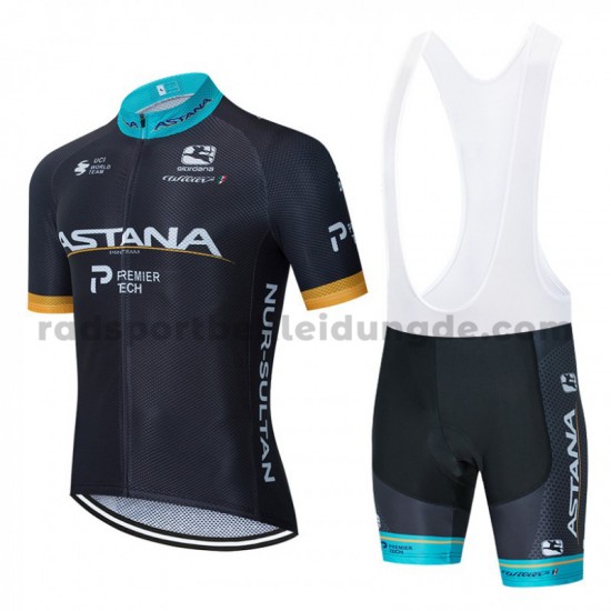 Fahrradtrikot +Trägershort 2020 Astana Pro Team M002