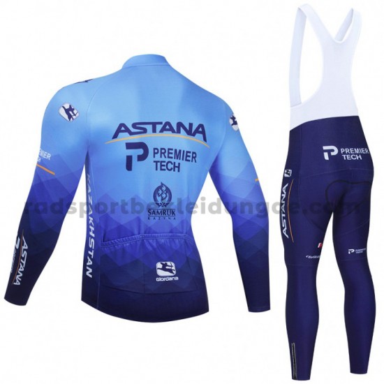 Radtrikot Langarm + Trägerhose Lange 2021 Astana–Premier Tech M001
