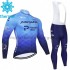 Radtrikot Langarm + Trägerhose Lange 2021 Astana–Premier Tech Winter Thermal Fleece M001