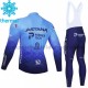 Radtrikot Langarm + Trägerhose Lange 2021 Astana–Premier Tech Winter Thermal Fleece M001