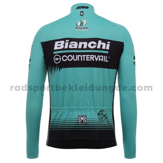 Radtrikot Langarm + Trägerhose Lange 2017 Bianchi Countervail M001
