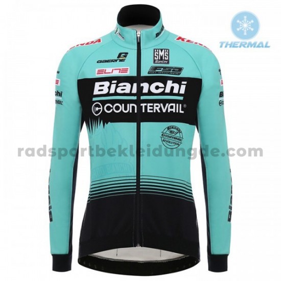 2018 Bianchi Countervail Radtrikot (Winter Thermal Fleece) M001