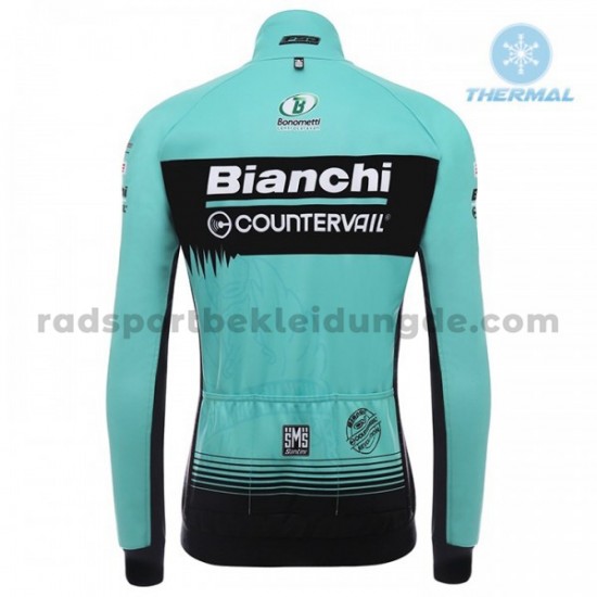2018 Bianchi Countervail Radtrikot (Winter Thermal Fleece) M001