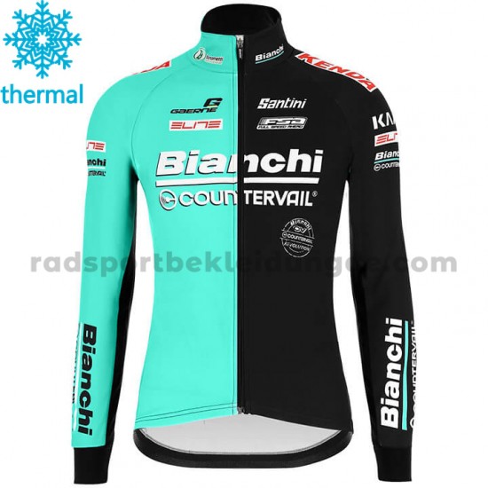 2020 Bianchi Countervail Radtrikot (Winter Thermal Fleece) M001