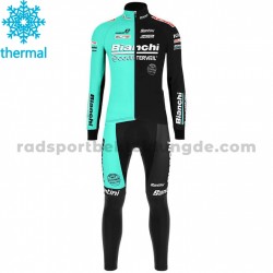 Radtrikot Langarm + Trägerhose Lange 2020 Bianchi Countervail Winter Thermal Fleece M001
