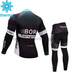 Radtrikot Langarm + Radhose Lange 2017 Bora-Hansgrohe Kinder Winter Thermal Fleece M001