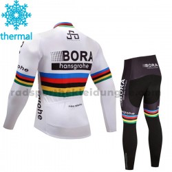 Radtrikot Langarm + Radhose Lange 2017 Bora-Hansgrohe Kinder Winter Thermal Fleece M002