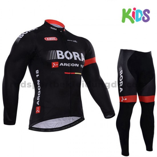 Radtrikot Langarm + Radhose Lange 2017 Bora-Hansgrohe Kinder M003