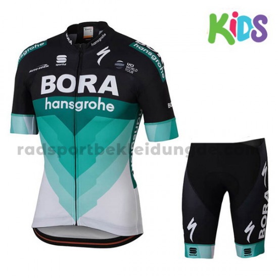 Fahrradtrikot + Radhose 2018 Bora Hansgrohe Kinder M001