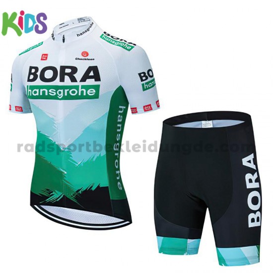 Fahrradtrikot + Radhose 2021 BORA-hansgrohe Kinder M003