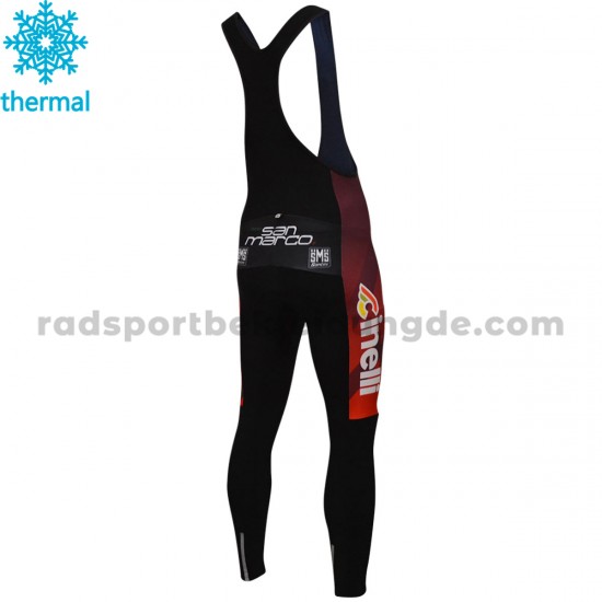 2018 Cinelli Chrome Trägerhose Lange (Winter Thermal Fleece) M001
