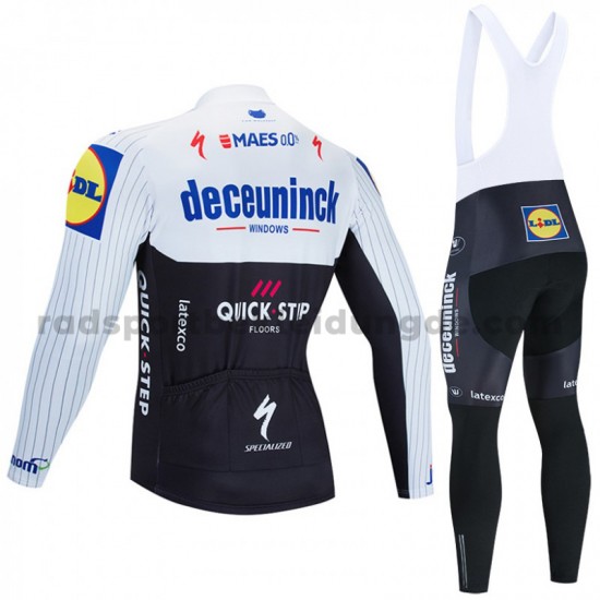 Radtrikot Langarm + Trägerhose Lange 2020 Deceuninck–Quick-Step M004