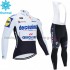 Radtrikot Langarm + Trägerhose Lange 2020 Deceuninck–Quick-Step Winter Thermal Fleece M004