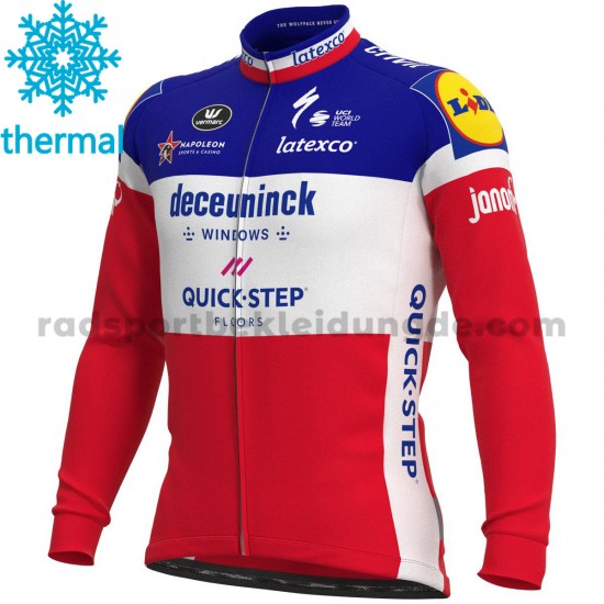 2021 Deceuninck–Quick-Step Radtrikot (Winter Thermal Fleece) M001
