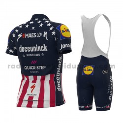 Fahrradtrikot +Trägershort 2021 Deceuninck–Quick-Step M004