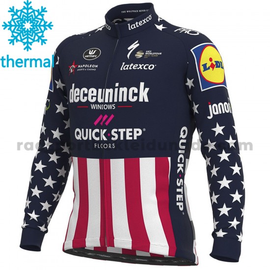 2021 Deceuninck–Quick-Step Radtrikot (Winter Thermal Fleece) M004