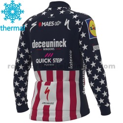 2021 Deceuninck–Quick-Step Radtrikot (Winter Thermal Fleece) M004