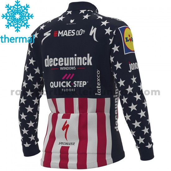 2021 Deceuninck–Quick-Step Radtrikot (Winter Thermal Fleece) M004