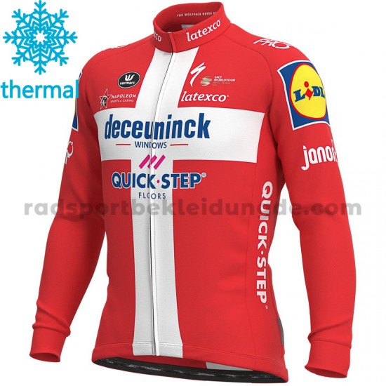 2021 Deceuninck–Quick-Step Radtrikot (Winter Thermal Fleece) M007