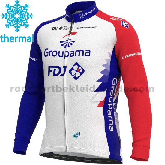 2021 Groupama-FDJ Radtrikot (Winter Thermal Fleece) M001